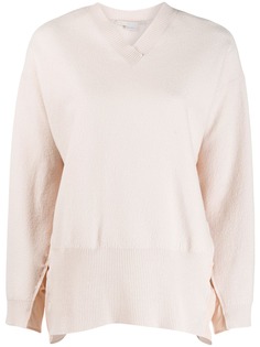 Stella McCartney ruched sides V-neck sweater