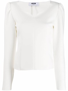 MSGM structured shoulders blouse