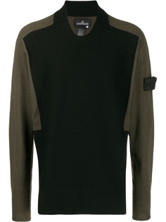 Stone Island Shadow Project contrast sleeve jumper