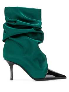 Marc Ellis ruched pointed boots