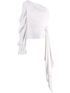 Roland Mouret asymmetric tie waist top