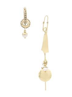 Ellery asymmetrical pearl earrings