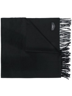 Givenchy шарф с бляшкой с логотипом и кисточками