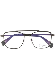 Yohji Yamamoto thin square frame glasses