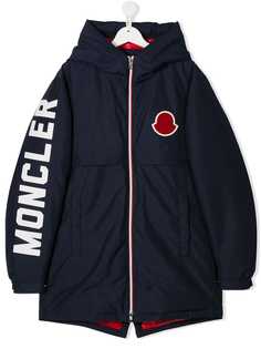 Moncler Kids logo patch jacket