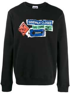 Les Hommes Urban Road Sign sweatshirt