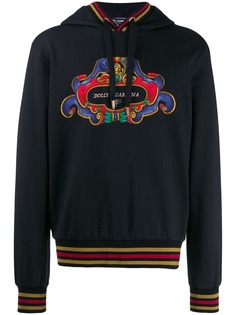 Dolce & Gabbana baroque logo print hoodie