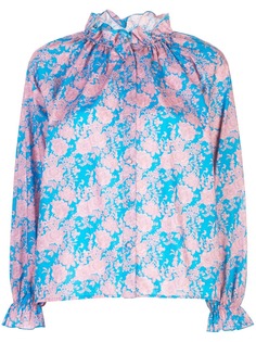 Cynthia Rowley Floral Waterfall Top