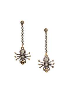 Alexander McQueen spider embellishment drop earrings
