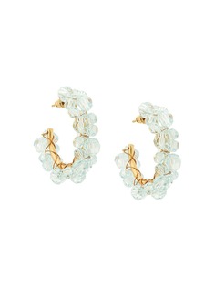 Simone Rocha crystal embellished hoop earring