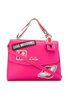 Love Moschino декорированная сумка-тоут с нашивкой-логотипом