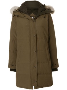 Canada Goose парка-пуховик Shelburne с меховой окантовкой