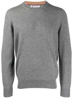 Brunello Cucinelli кашемировый свитер кроя слим