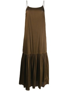 Uma Wang атласное платье-комбинация