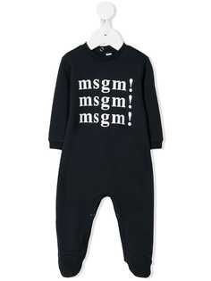 Msgm Kids комбинезон для новорожденного с логотипом