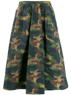 Rochas юбка с камуфляжным принтом