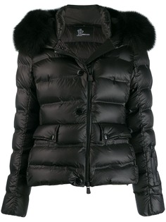 Moncler Grenoble куртка-пуховик с меховой оторочкой