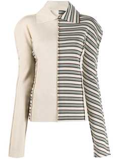 Jil Sander трикотажный топ-рубашка