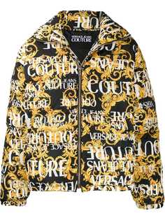 Versace Jeans Couture пуховик с принтом