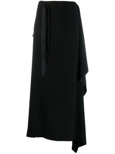 McQ Alexander McQueen юбка миди с драпировкой