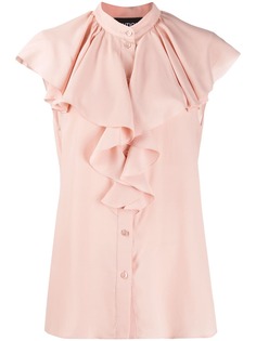 Boutique Moschino креповая блузка с оборками