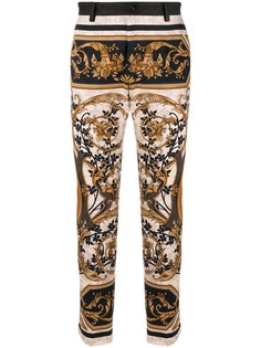Dolce & Gabbana укороченные брюки с принтом