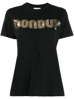 Dondup футболка с вышивкой пайетками