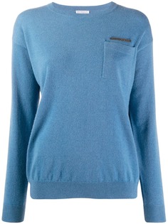 Brunello Cucinelli джемпер с бусинами