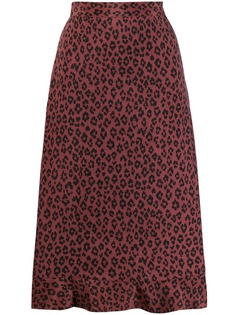 A.P.C. юбка с леопардовым принтом