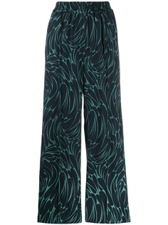 Odeeh printed wide leg trousers