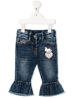 Monnalisa ruffled Hello Kitty jeans