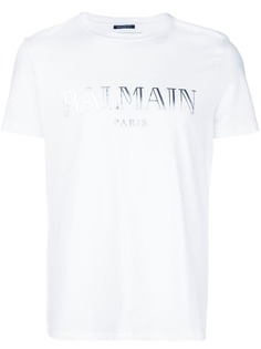 Balmain футболка с принтом логотипа