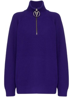 Filles A Papa half-zip ribbed sweater