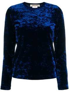 Comme Des Garçons velvet round neck top