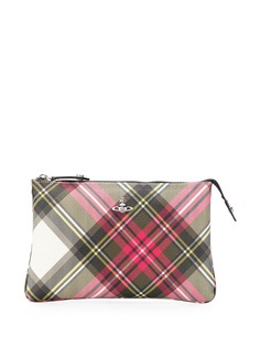 Vivienne Westwood plaid print clutch