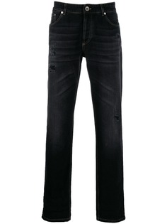 Brunello Cucinelli distressed slim-fit jeans