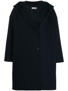 Alberto Biani hooded single breasted coat