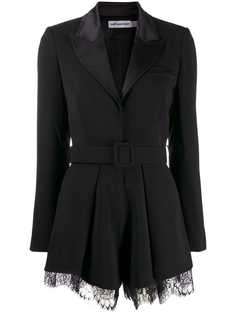 Self-Portrait tuxedo playsuit