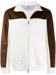 Brunello Cucinelli corduroy panel track jacket