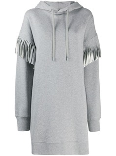 Maison Margiela fringed long-line hoodie