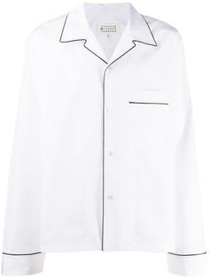 Maison Margiela contrast piped trim shirt