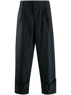 Comme Des Garçons Homme Plus loose fit turn up trousers