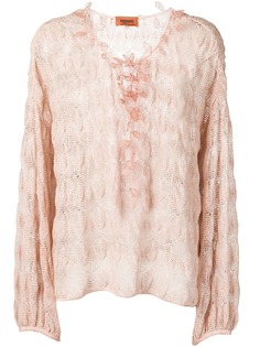 Missoni топ в технике кроше