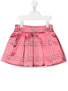 Simonetta plaid pleated mini skirt