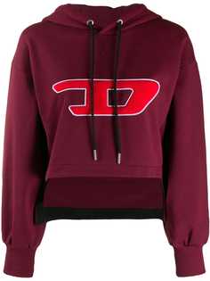 Diesel cropped logo hoodie