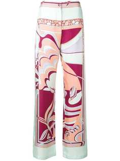Emilio Pucci брюки широкого кроя Mirei с принтом
