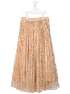 Monnalisa SKIRT SILVER SEQUINS