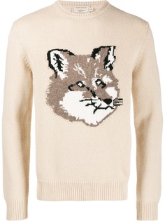 Maison Kitsuné Fox Head jacquard jumper