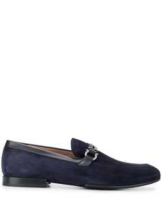 Salvatore Ferragamo suede horse-bit detailed loafers