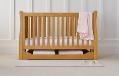 Кроватка Mothercare Marlow Sleigh 140×70 см, цвет: натуральный
